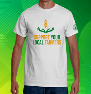 support local farmer tshirt design