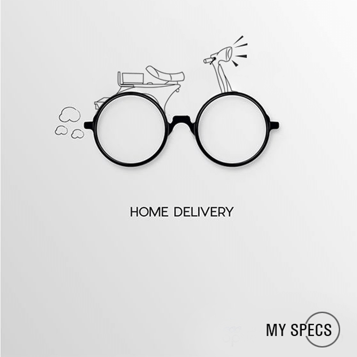 creative spects home delivery logo design